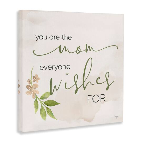 Stupell Industries Mom Everyone Wishes For Canvas Wall Art
